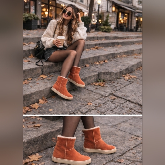 Satorisan Shoes - Satorisan Meraki Orange Suede Low Ankle Boots Hand Made In Vietnam.
